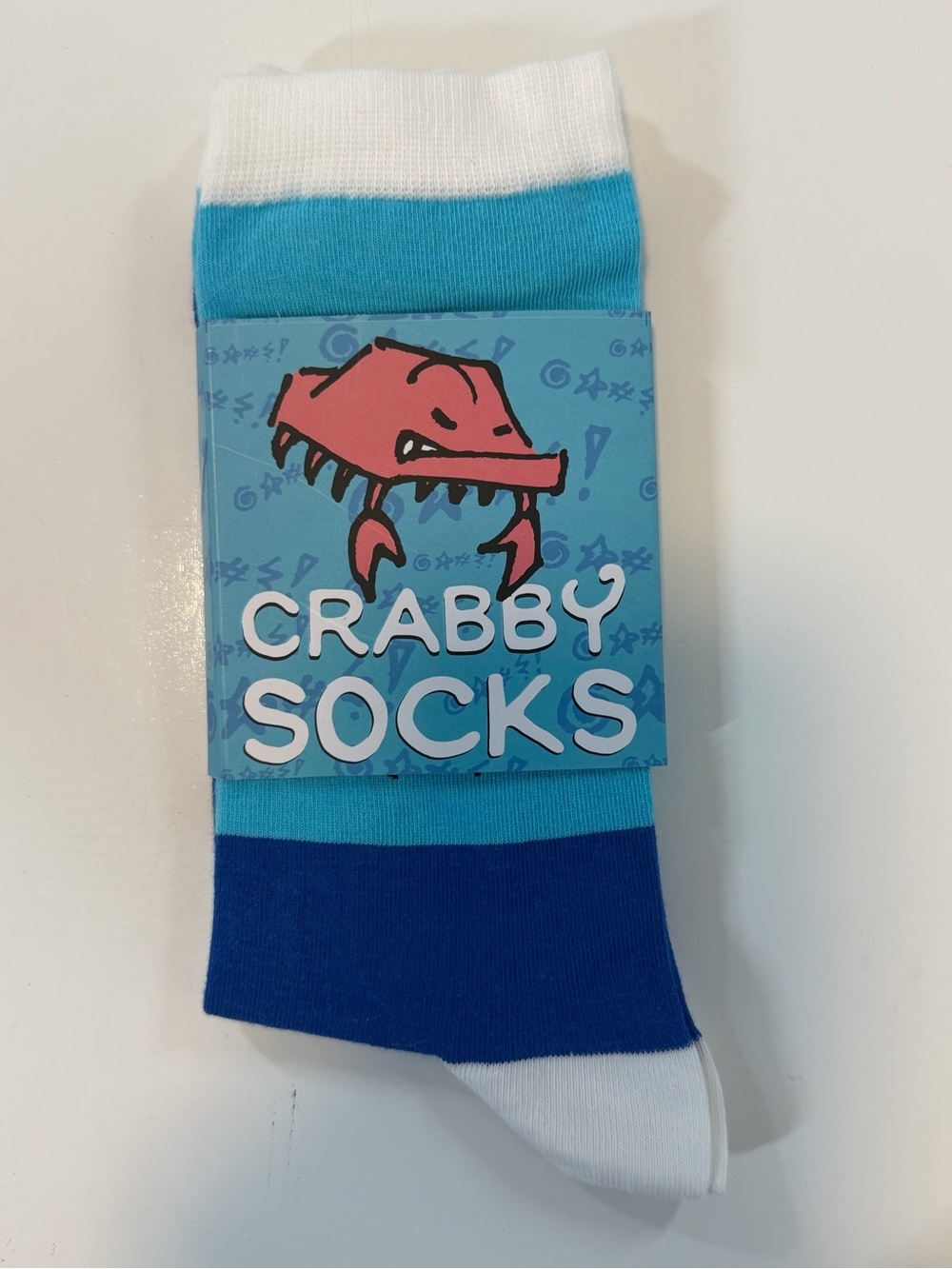 NWT Mutts “Crabby Socks” Blue Crab Socks
